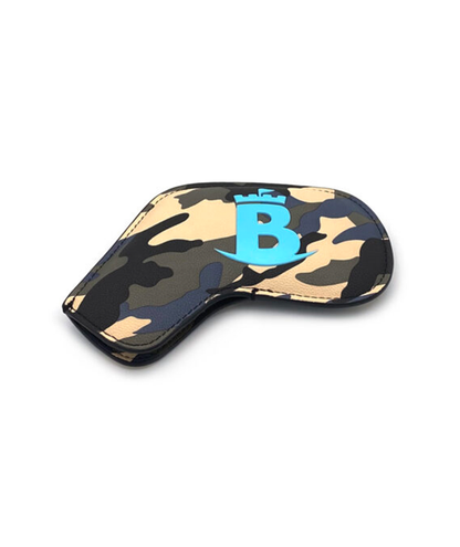 The 9-piece set Baron Meraki Iron Headcovers, Camouflage with Blue