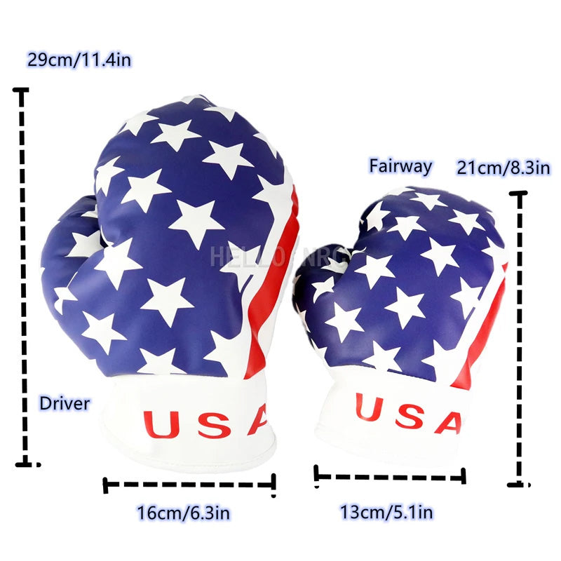 The Red White and Blue Boxing Gloves