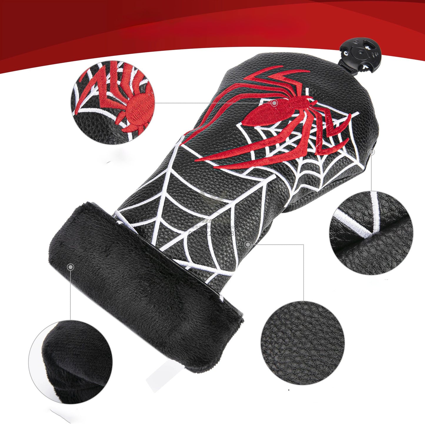 The Red Spider's Web Golf Club Headcovers