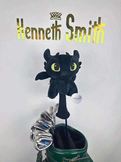 The Night and Toothless Plush Golf Club Covers