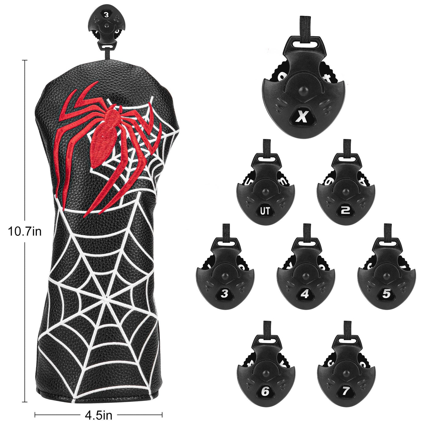 The Red Spider's Web Golf Club Headcovers