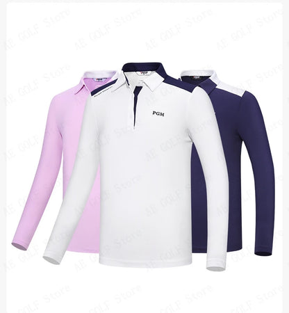 PGM Girls Golf Long Sleeve T Shirts