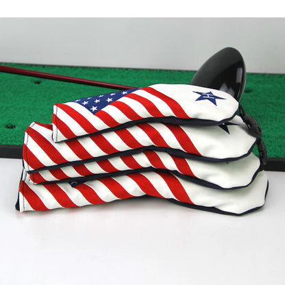 The Retro Stars and Stripes Driver and Woods Headcovers