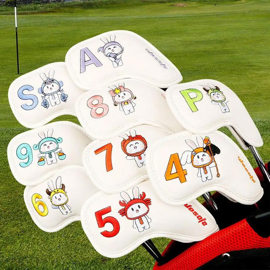 The Bunnies Golf Club Iron Headcover 9 pc Set