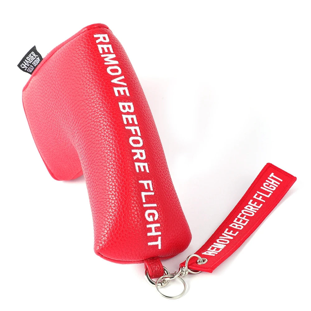 The Red Remove Before Flight Trio - Stick Cover and Putter Covers