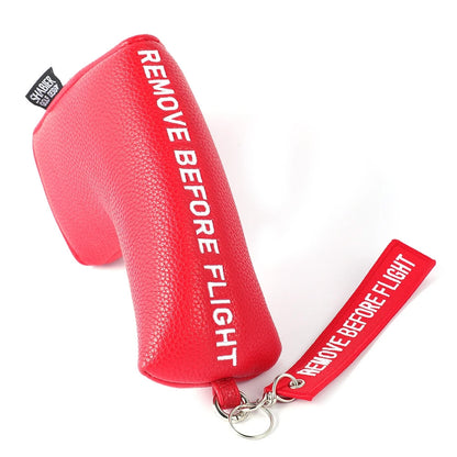 The Red Remove Before Flight Trio - Stick Cover and Putter Covers