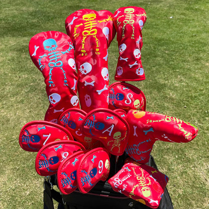 The Red Hot Skeletons Golf Club Headcovers