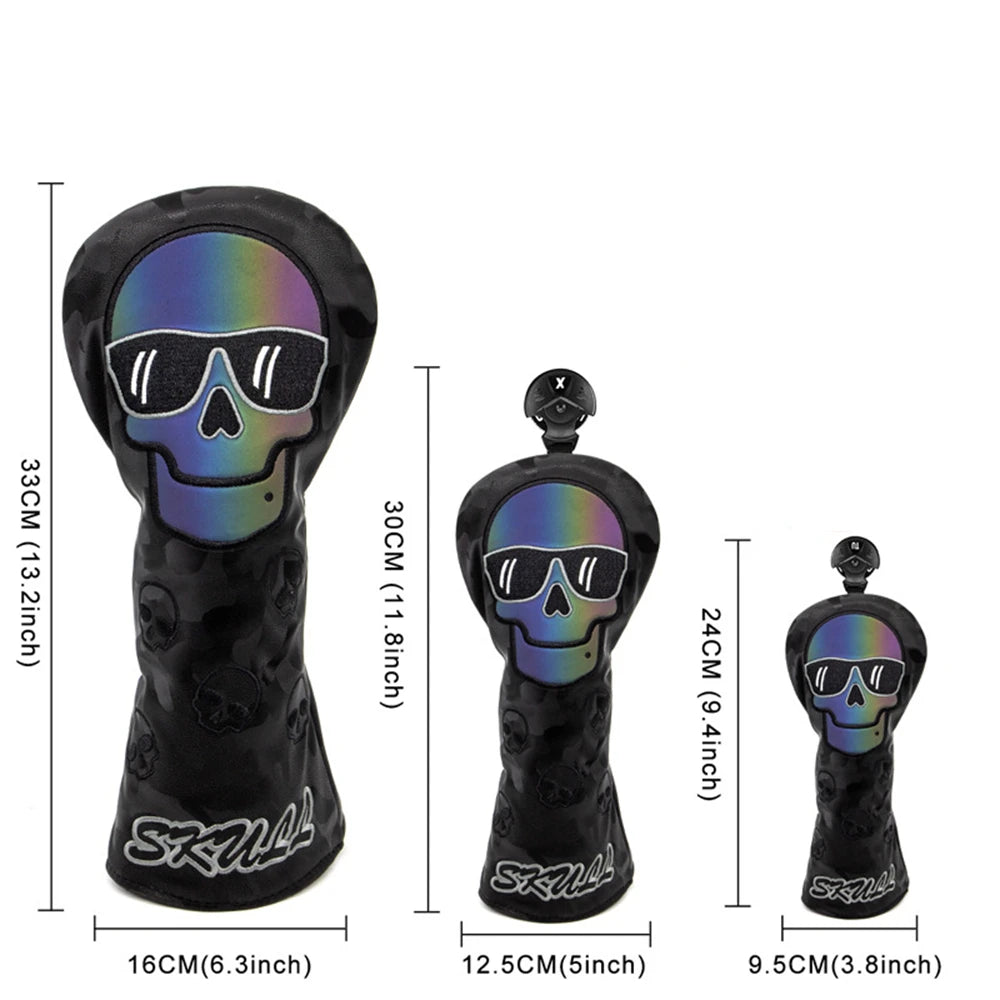 The Laser Skulls Golf Club Headcover Collection