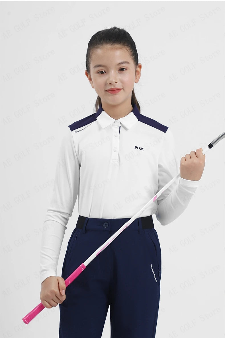 PGM Girls Golf Long Sleeve T Shirts