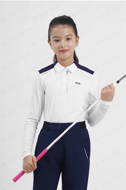 PGM Girls Golf Long Sleeve T Shirts