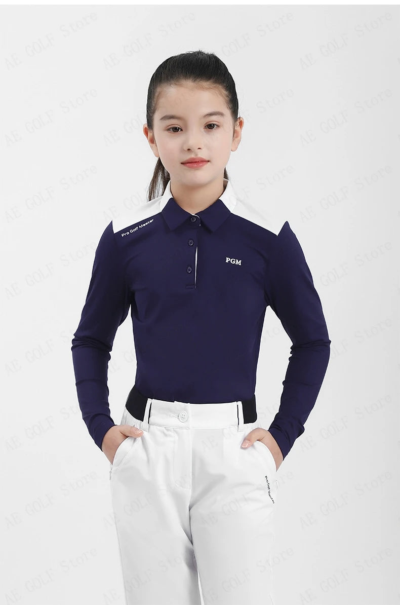 PGM Girls Golf Long Sleeve T Shirts