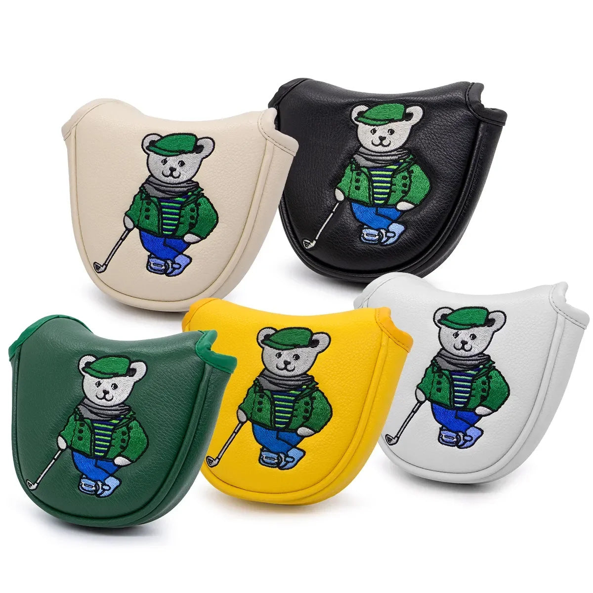 The Mr. Bear Mallet Putter Headcovers