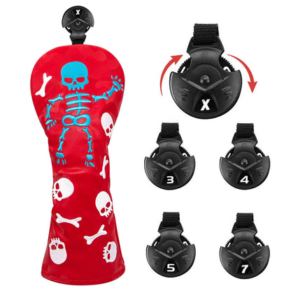 The Red Hot Skeletons Golf Club Headcovers