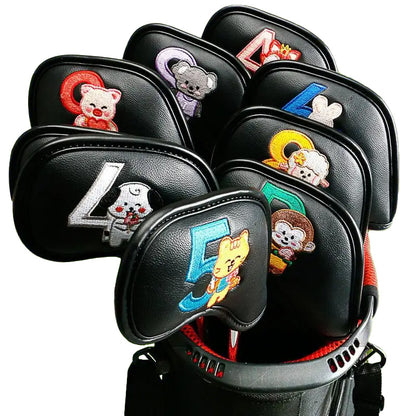 The 9 Piece Kids Iron Golf Club Headcovers