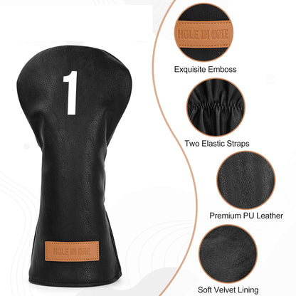 The Black Premiums Golf Headcovers