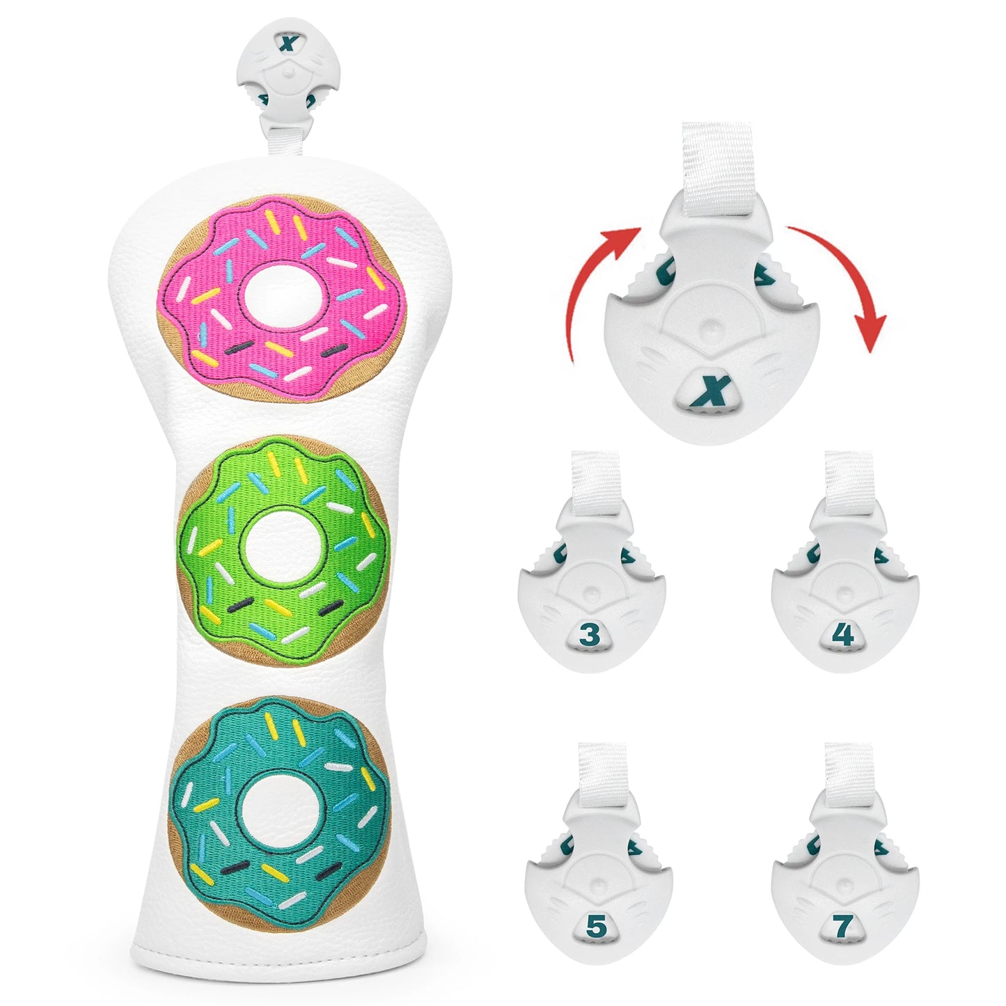 Fore the Love of Donuts High Quality Golf Club Head Cover Set