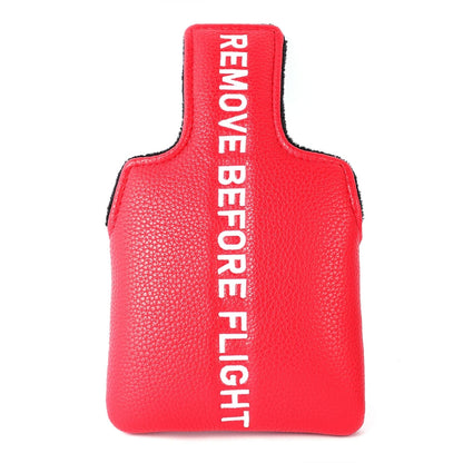 The Red Remove Before Flight Trio - Stick Cover and Putter Covers