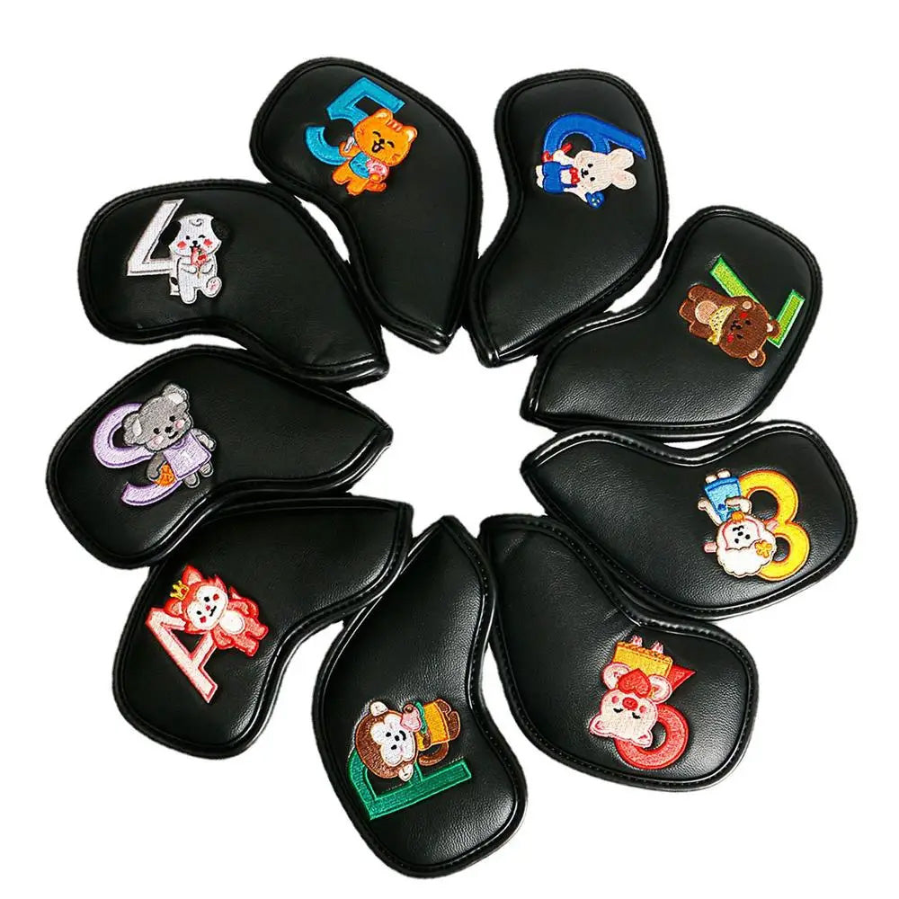 The 9 Piece Kids Iron Golf Club Headcovers