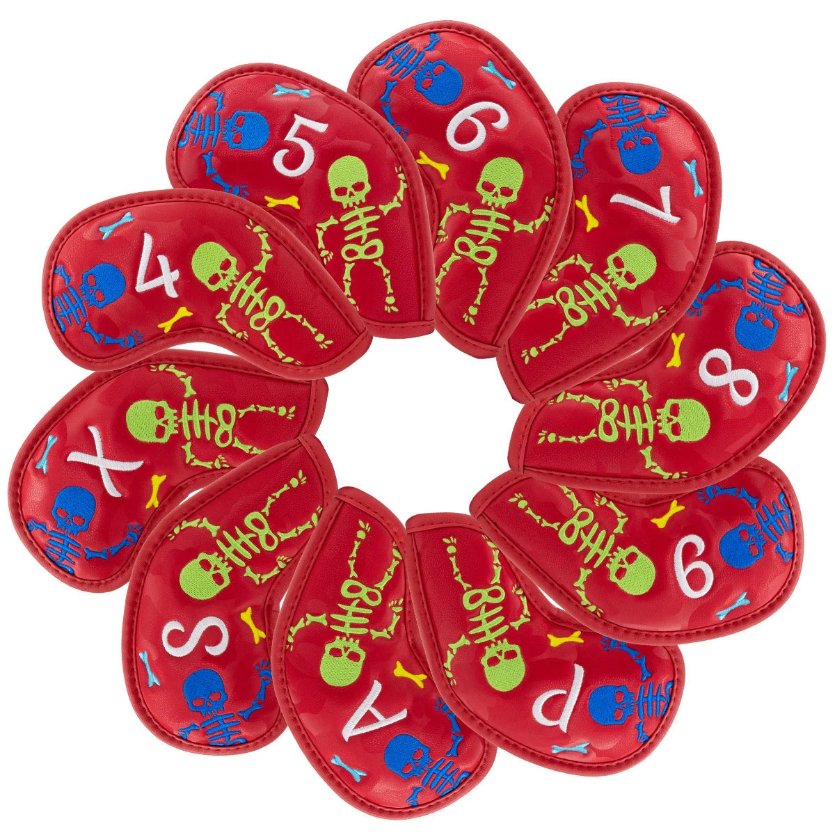 The Red Hot Skeletons Golf Club Headcovers