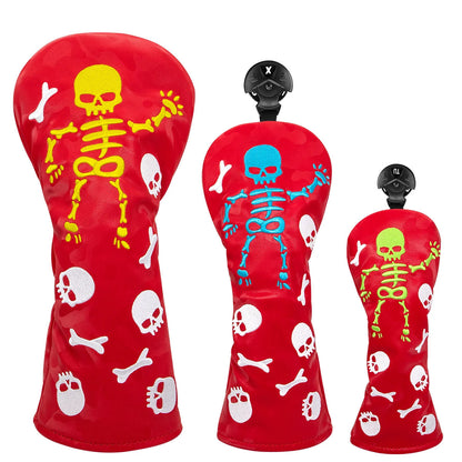 The Red Hot Skeletons Golf Club Headcovers