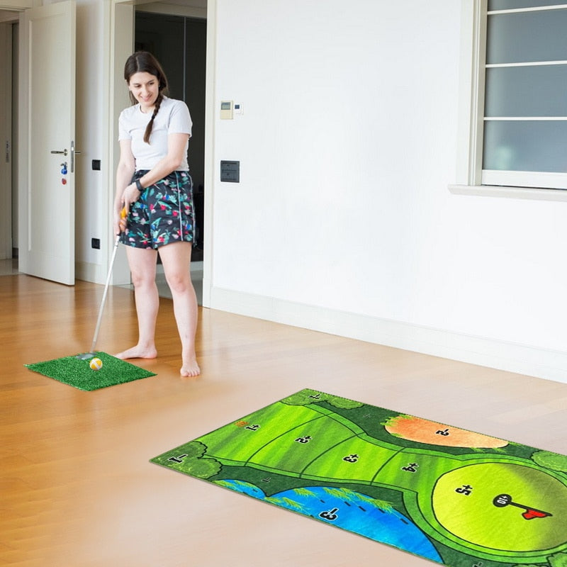 Indoor Casual Golf Game Mat Sets